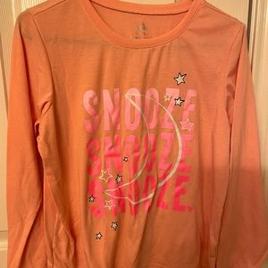 Justice long sleeved pajama top size 18/20, only worn a few times